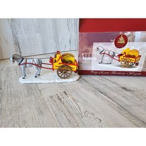 Lemax brewery wagon carriage enchanted Forest Xmas accessory horse